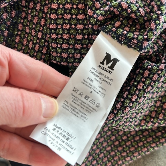Missoni tie front shimmer dress. Size Small new with tags. - Picture 10 of 15